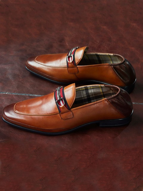 

Buckaroo Men Blue Leather Loafers