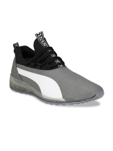 

Ferraiolo Men Grey Woven Design Sneakers