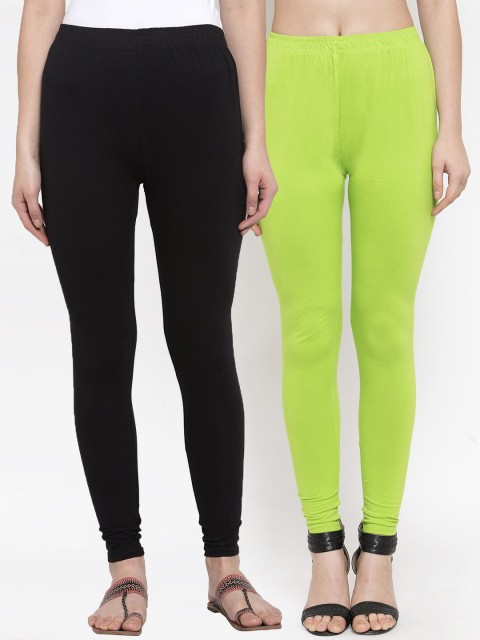 

TAG 7 Women Pack Of 3 Solid Leggings, Black