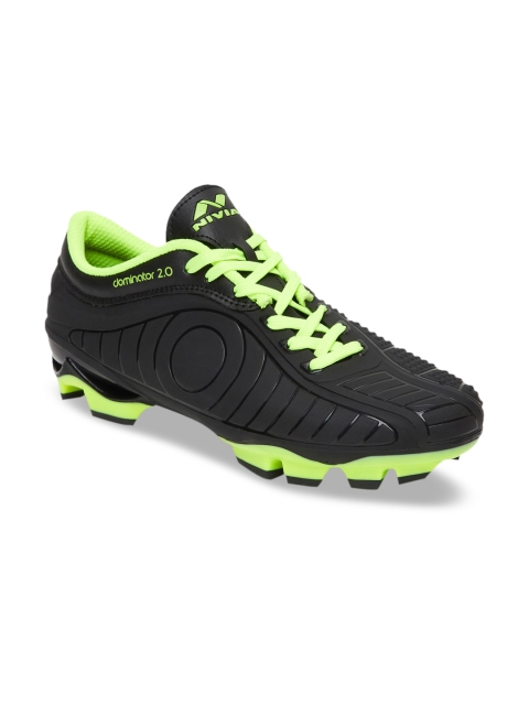 

NIVIA Men Black PU Dominator 2.0 Football Shoes