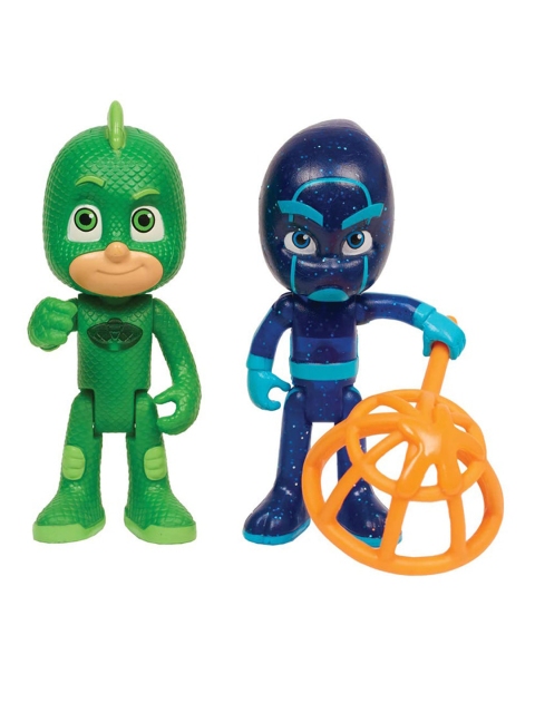 

PJ MASK Kids Set Of 2 Green & Blue Gekko & Night Ninja Light Up Figure