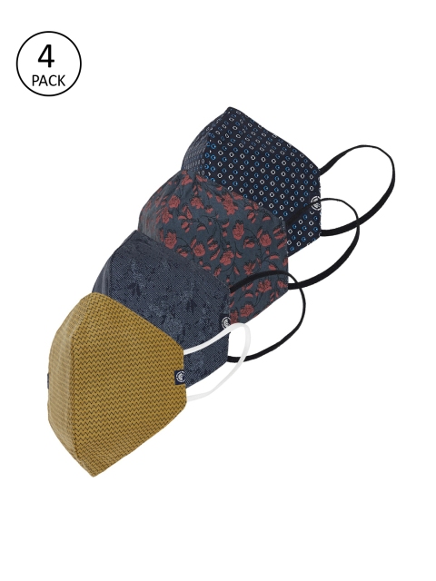 

Devis Unisex Pack of Pack 4 Reusable 2-Ply Protective Outdoor Masks, Multi