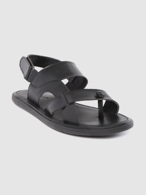 

Roadster Men Black Solid Comfort Sandals