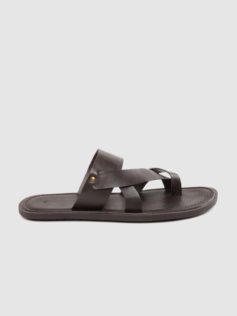 

Roadster Men Coffee Brown Solid One Toe Comfort Sandals