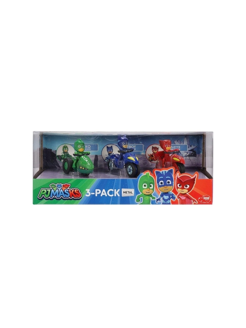 

PJ MASK Kids Diecast Catboy Gecko & Eulette Series Vehicle 3-Piece Toy Set, Green