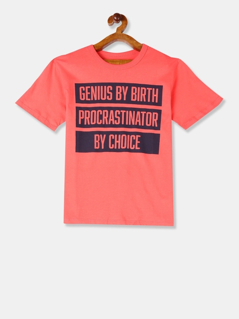 

The Childrens Place Boys Coral Printed Round Neck T-shirt