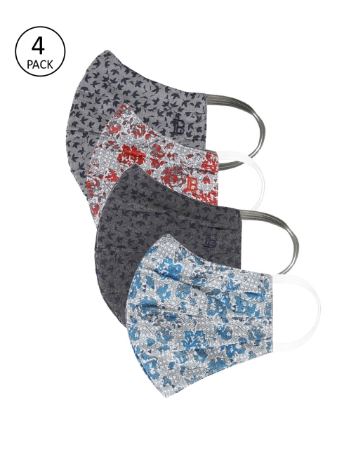 

Bene Kleed Women 4Ply 3Pcs Protective Outdoor Face Masks, Blue