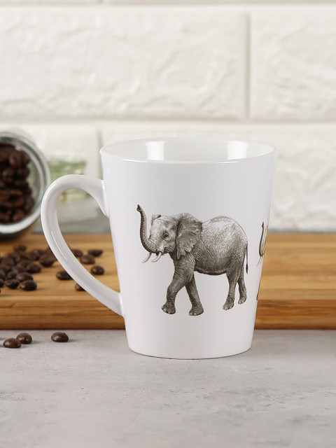 

India Circus by Krsnaa Mehta White Mastodon Lift Coffee Mug