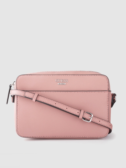 

GUESS Women Pink Solid Sling Bag