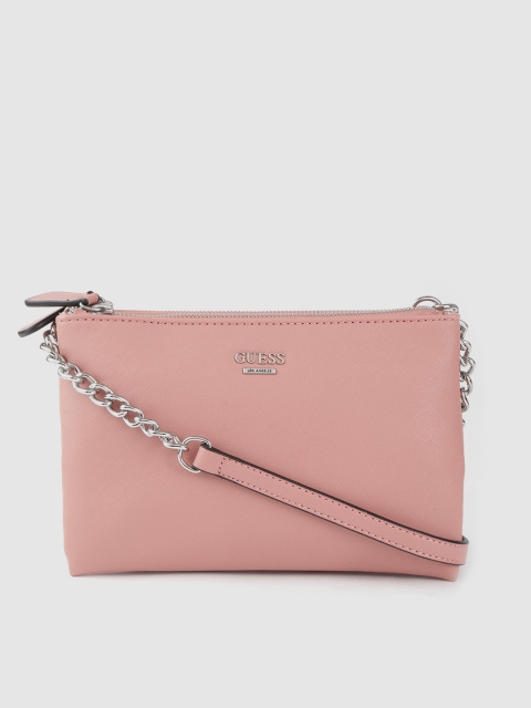 

GUESS Women Dusty Pink Solid Sling Bag