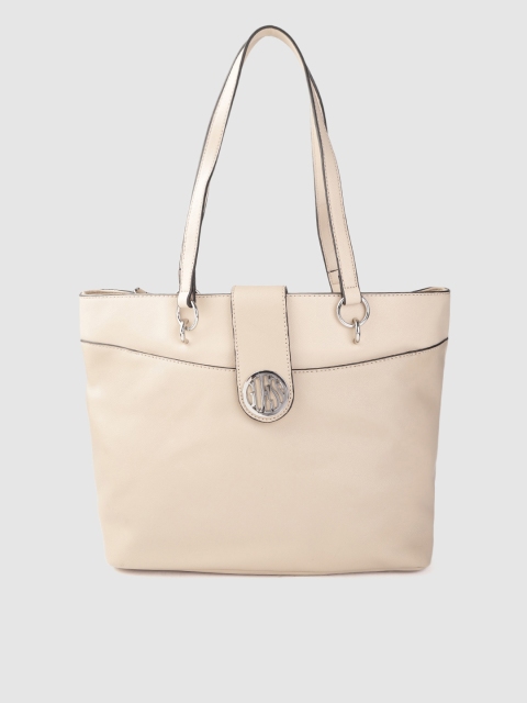 

GUESS Beige Solid Shoulder Bag