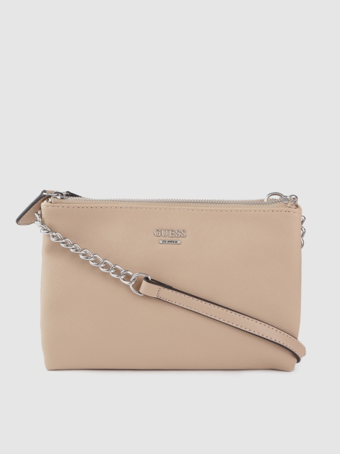 

GUESS Beige Solid Sling Bag