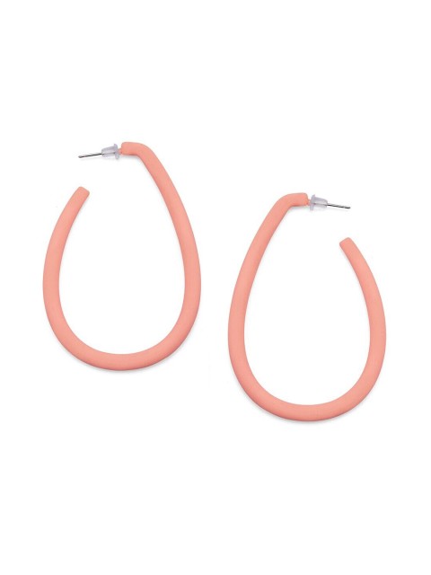 

TOKYO TALKIES X rubans FASHION ACCESSORIES Pink Circular Half Hoop Earrings
