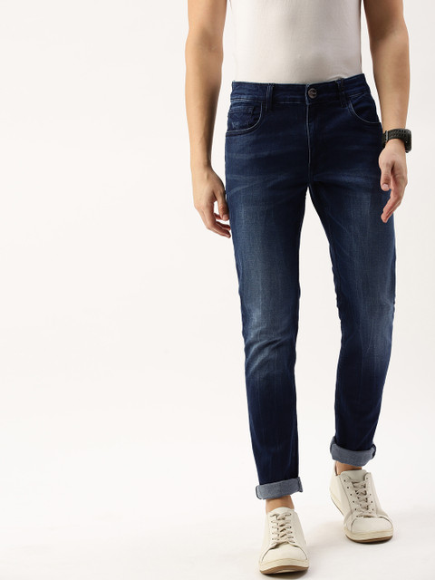 

SINGLE Men Blue Slim Fit Mid-Rise Clean Look Stretchable Jeans