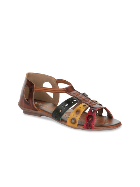 

Liberty Women Multicoloured Colourblocked Open Toe Flats, Multi