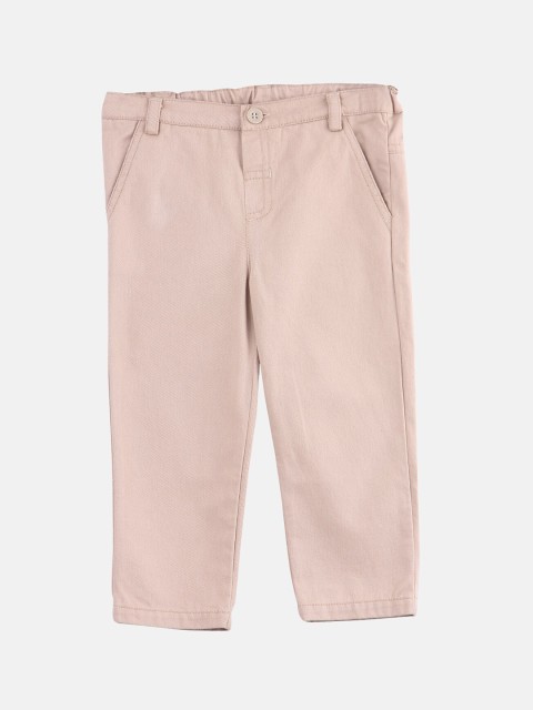 

Beebay Boys Beige Regular Fit Solid Chinos