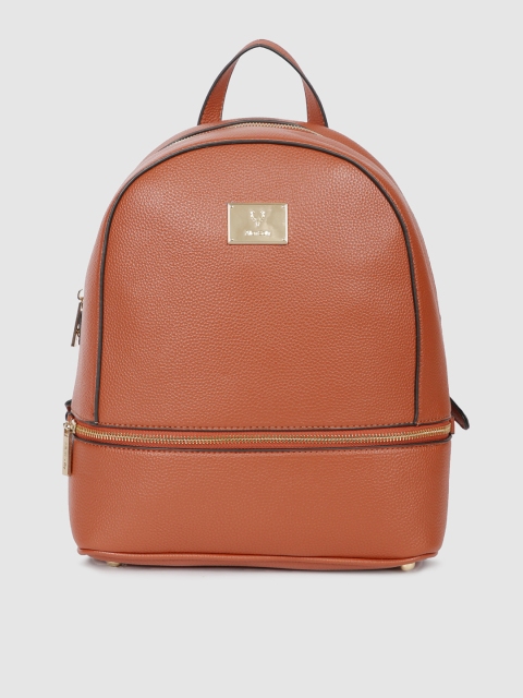

Allen Solly Women Tan Brown Solid Backpack