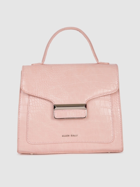 

Allen Solly Pink Textured Satchel