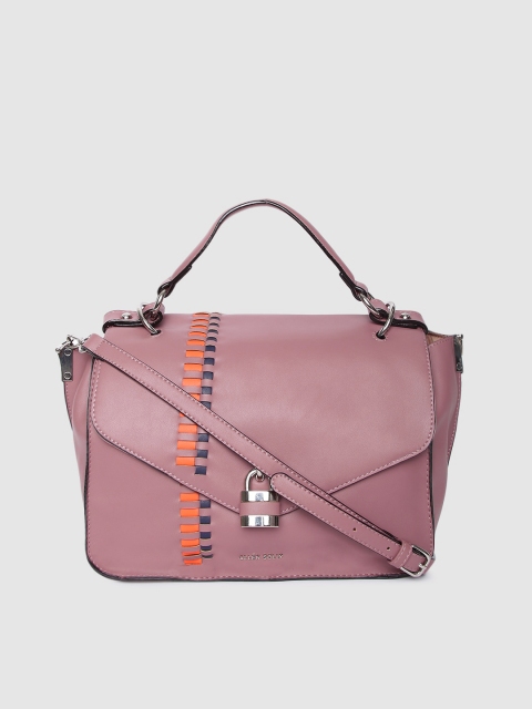 

Allen Solly Pink Self Design Handheld Bag