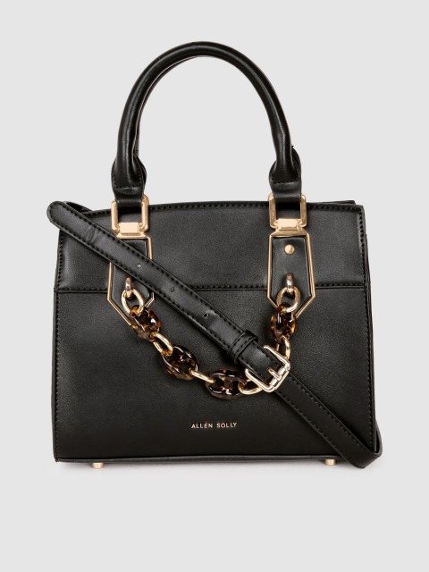 

Allen Solly Black Solid Handheld Bag