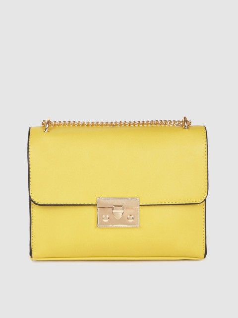 

Allen Solly Yellow Solid Sling Bag