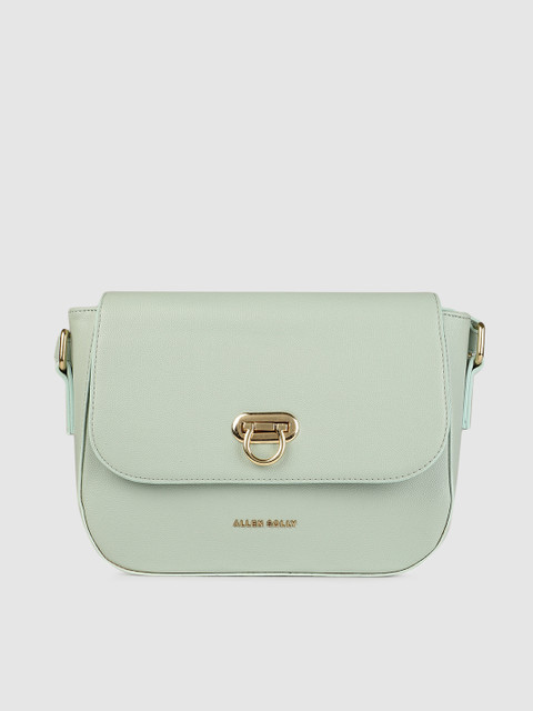 

Allen Solly Green Solid Sling Bag