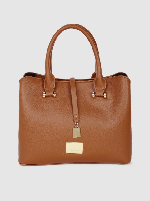 

Allen Solly Tan Brown Solid Handheld Bag