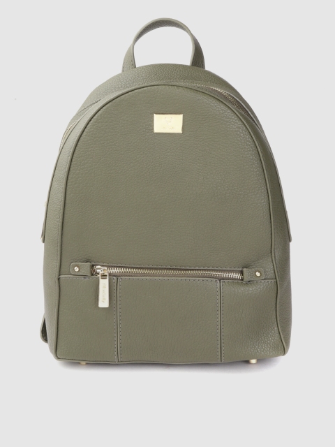 

Allen Solly Women Olive Green Solid Backpack