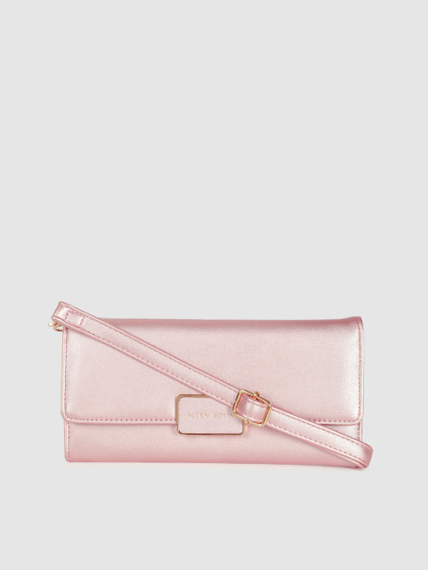 

Allen Solly Women Pink Solid Three Fold Wallet
