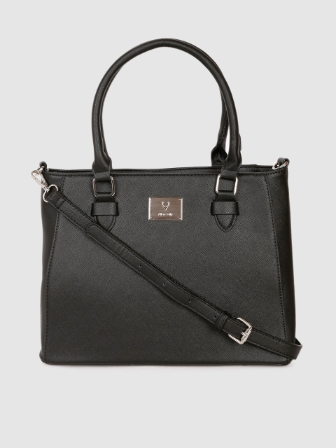 

Allen Solly Black Solid Handheld Bag