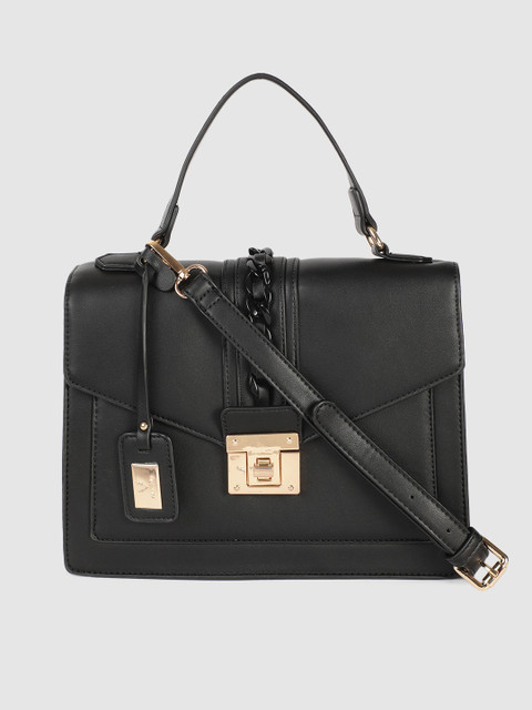 

Allen Solly Black Solid Satchel