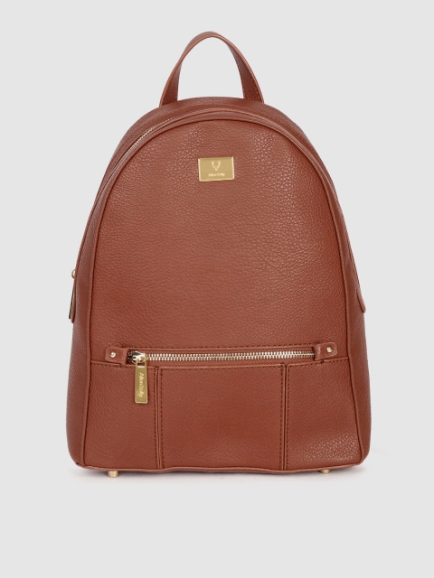 

Allen Solly Women Rust Brown Solid Backpack