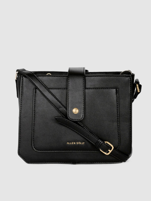 

Allen Solly Black Solid Sling Bag