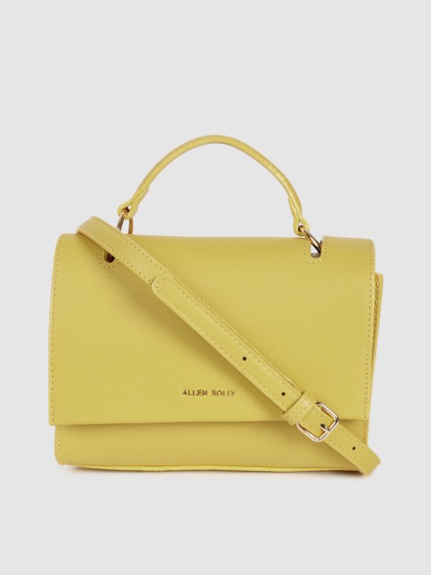 

Allen Solly Yellow Solid Satchel