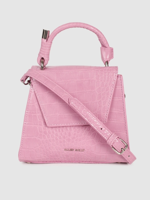 

Allen Solly Pink Animal Textured Satchel