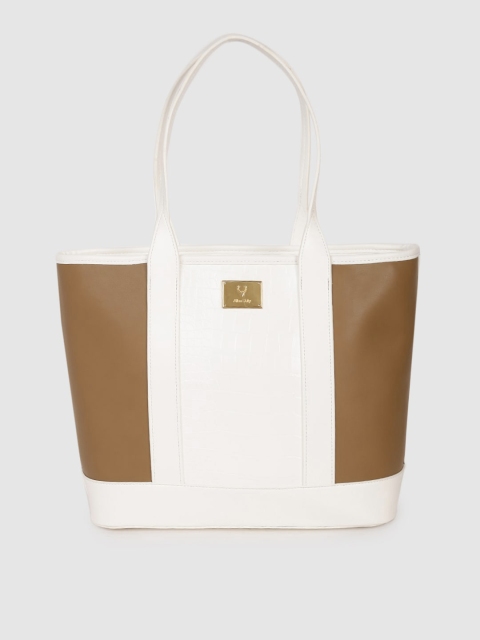 

Allen Solly White & Brown Colourblocked Shoulder Bag