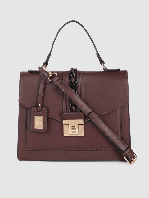 

Allen Solly Brown Solid Satchel