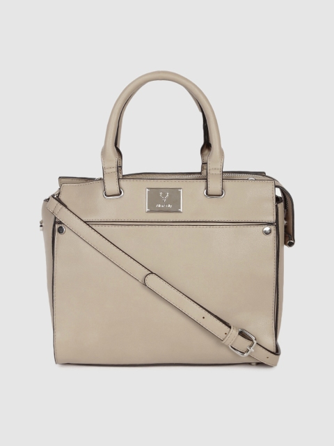 

Allen Solly Nude-Coloured Solid Handheld Bag