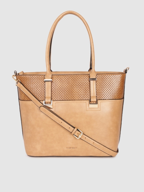 

Allen Solly Tan Textured Shoulder Bag