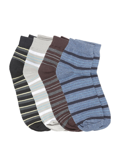 

Dollar Men Pack of 4 Assorted Ankle-Length Socks