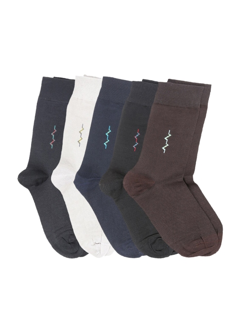 

Dollar Men Pack of 5 Multicoloured Calf-Length Socks, Multi