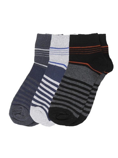 

Dollar Men Pack of 3 Assorted Ankle-Length Socks