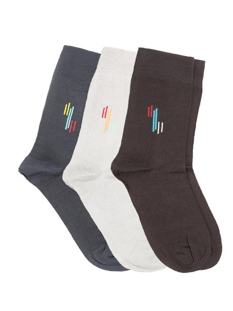

Dollar Men Pack of 3 Assorted Calf-Length Socks