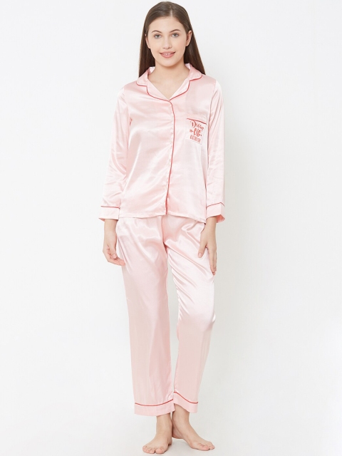 

Sweet Dreams Women Peach-Coloured Night suit