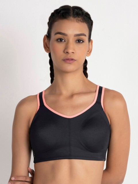

Cultsport Black Solid Non-Wired Lightly Padded Sports Bra AW19WS1234A