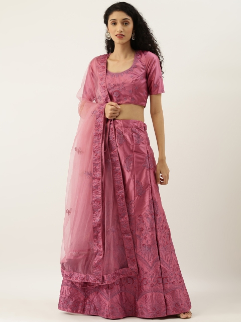 

Tikhi Imli Pink Unstitched Lehenga & Choli with Dupatta