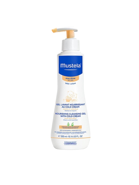 

Mustela Kids Nourishing Cleansing Dry Skin Body Gel with Cold Cream, 300 ml, White
