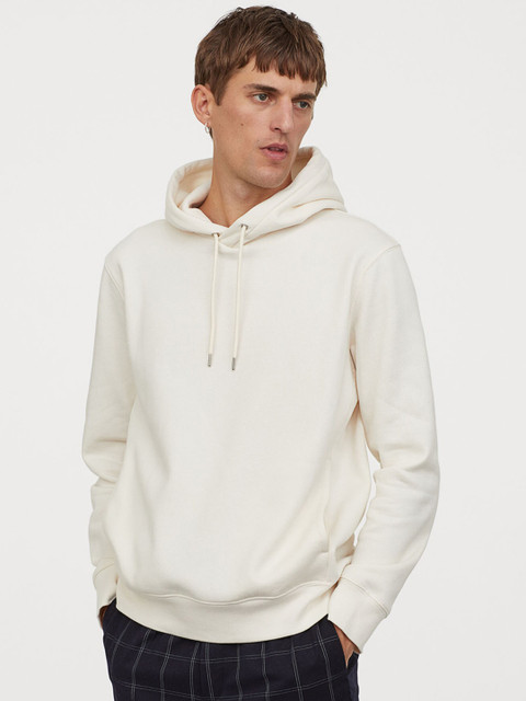 

H&M White Hooded Top