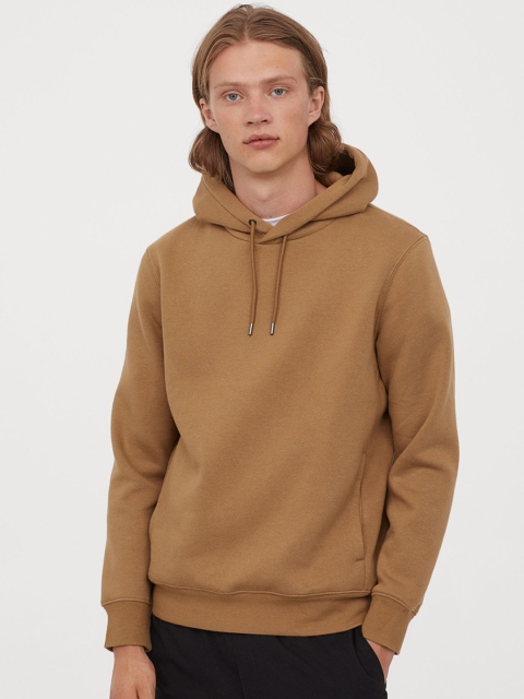 

H&M Men Beige Hooded Top