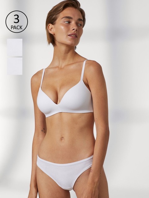 

H&M White 3-pack Brazilian Briefs 0882810002
